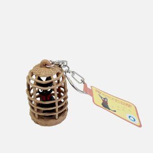 Studio Ghibli Kiki's Delivery Service Jiji in a Birdcage Keychain